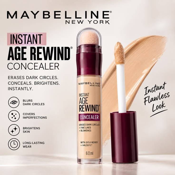 Maybelline Instant Age Rewind Eraser Dark Circles Treatment Concealer 100 Ivory product image