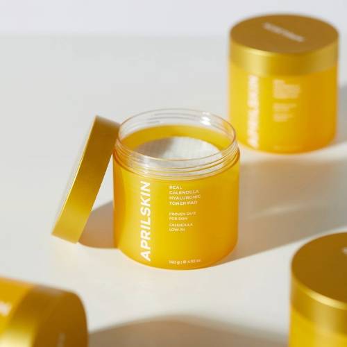 APRILSKIN Real Calendula Hyaluronic Toner Pad (60pcs) product image