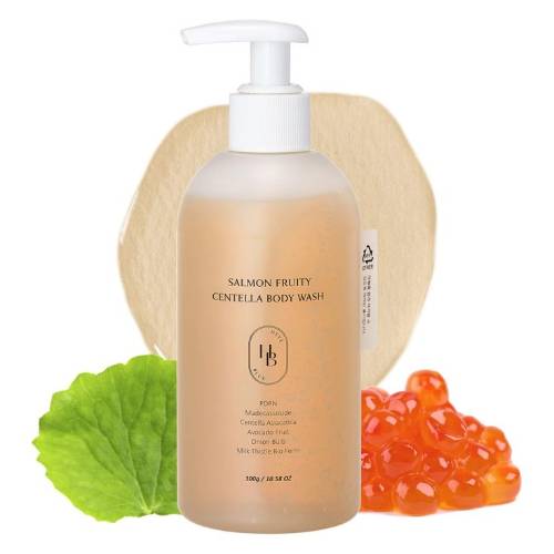HEVEBLUE Salmon Fruity Centella Body Wash 300ml product image