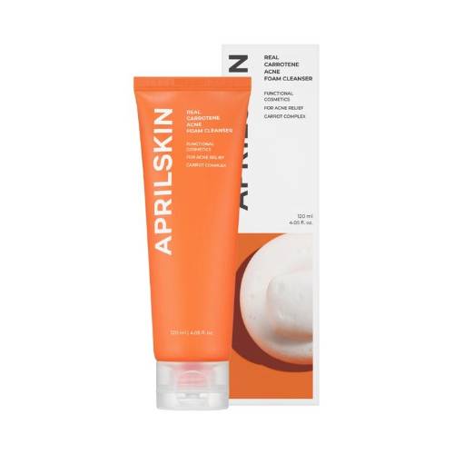 APRILSKIN Real Carrotene Acne Foam Cleanser - 120g product image
