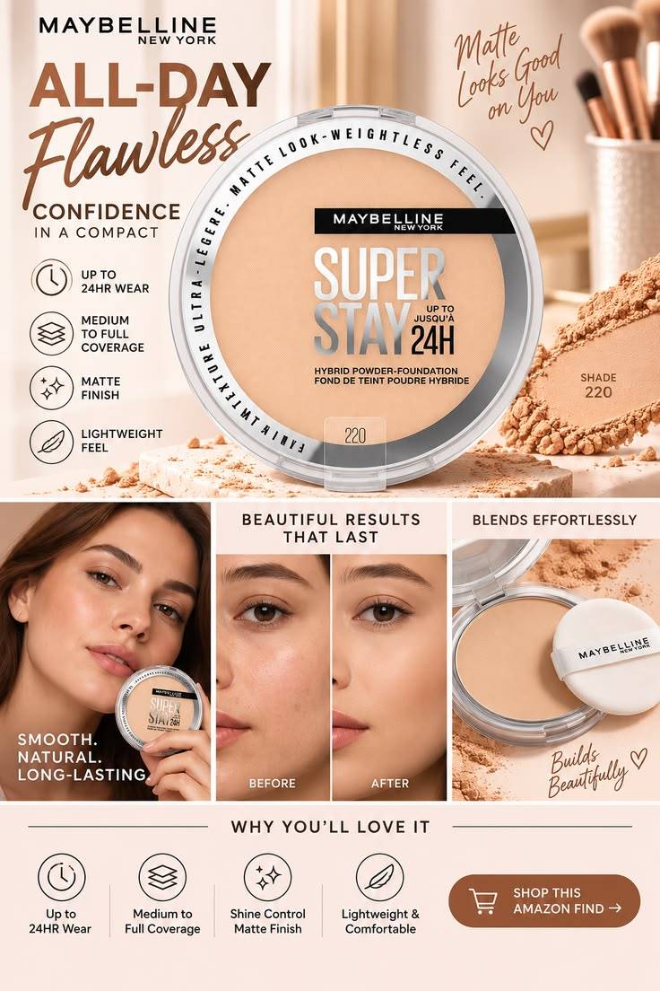 Maybelline Super Stay Full Coverage Powder Foundation Fair Porcelain 102 product image