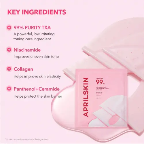APRILSKIN TXA Niacinamide Collagen 99 Capsule Gel Mask  30g (4ea Set) product image