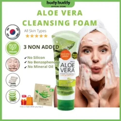 Welcos Aloe Vera Moisture Real Cleansing Foam 150g product image