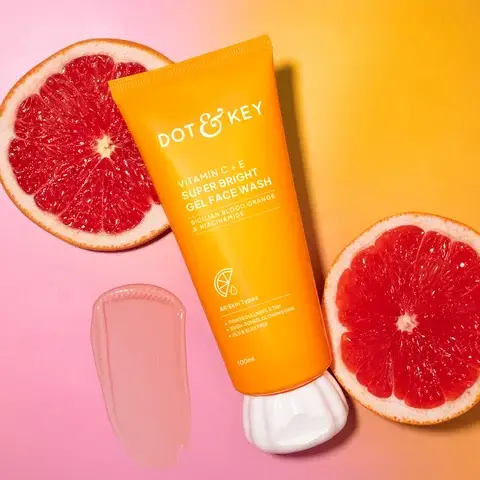 DOT & KEY Vitamin C + E Super Bright Gel Face Wash 100ml & Mary&May Tranexamic Acid+Glutathion Eye Cream 12g product image