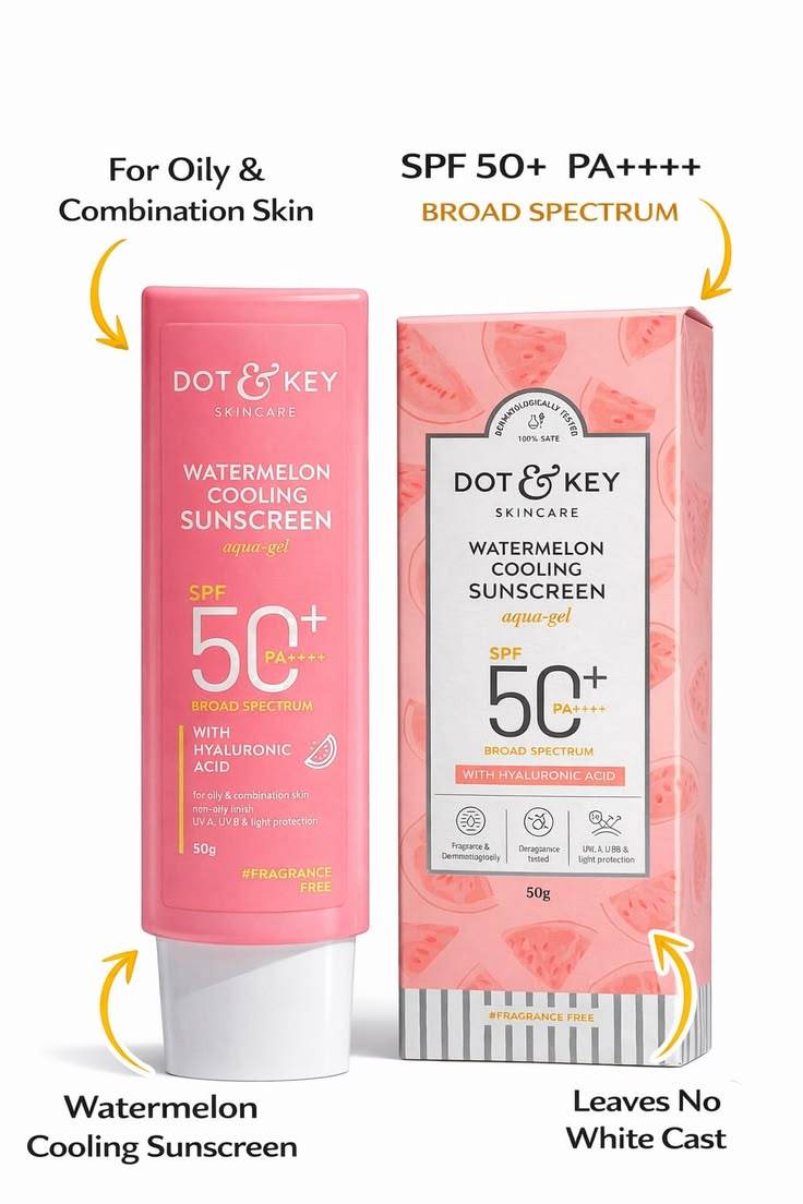 Dot & Key Watermelon Cooling Aqua Gel SPF 50+ Sunscreen 80g product image