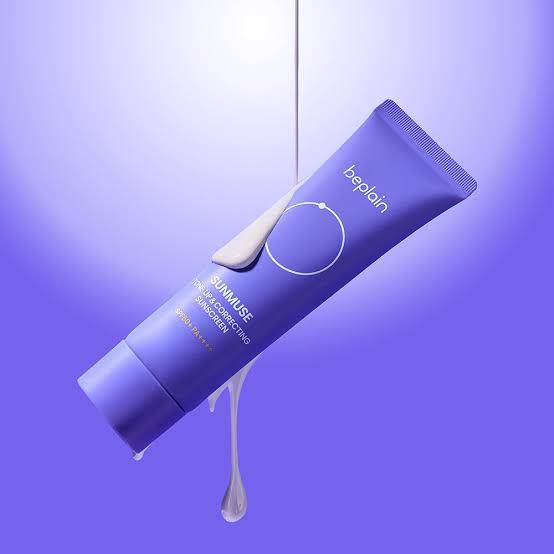 BEPLAIN Sunmuse Tone-Up & Correcting Sunscreen (SPF50+ PA++++) - 50ml Buy And Get One Lipliner product image