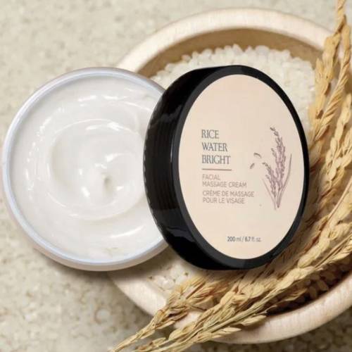 The Face Shop Rice Water Bright Facial Massage Cream 200ML product image