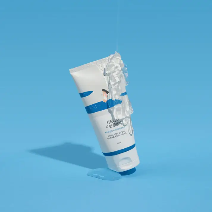 Round lab birch juice moisturizing cleanser  150ml  Buy And Get THE FACE SHOP The Therapy Vegan Moisture Blending Cream 60 ML product image