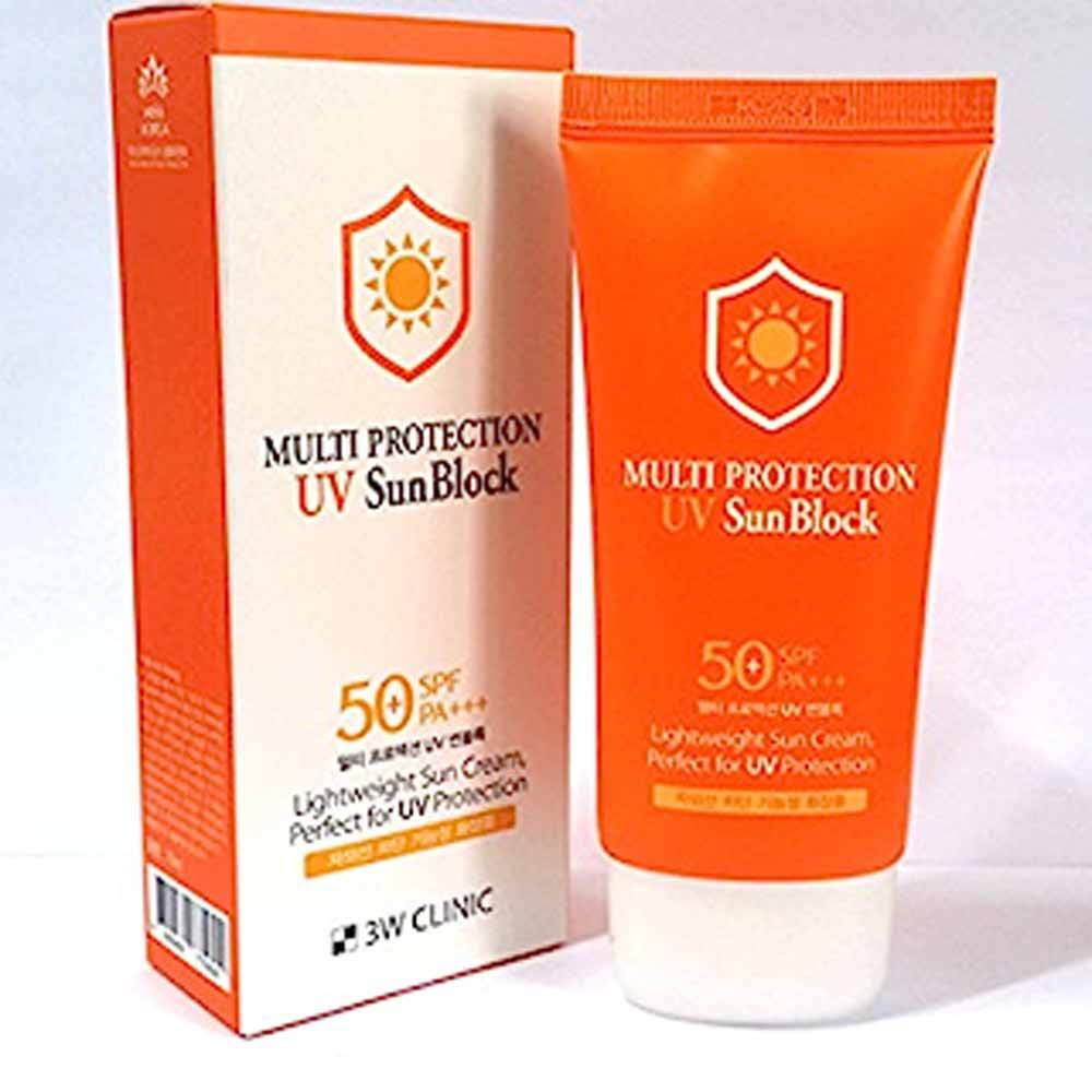 3W Clinic Multi Protection UV Sun Block SPF 50+/PA+++ 70 ml - 3W Clinic product in Bangladesh