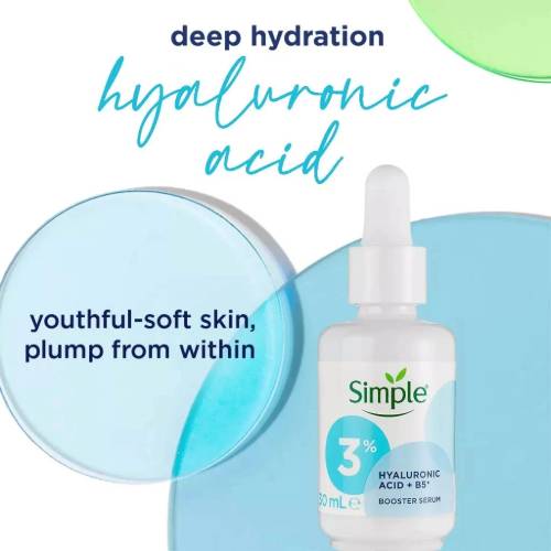 Simple Booster Serum 3% Hyaluronic Acid & Vitamin B 30ml - Simple product in Bangladesh