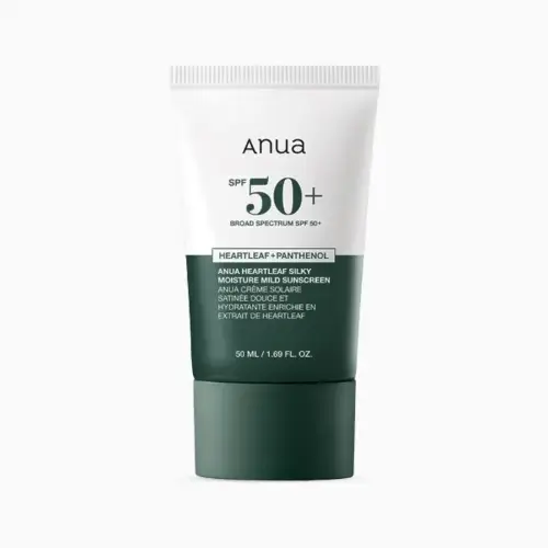ANUA Heartleaf Silky Moisture Mild Sunscreen 50ml - Anua product in Bangladesh