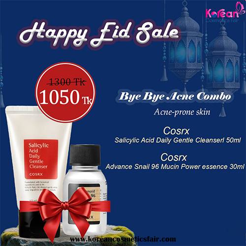 COSRX Salicylic Acid Cleanser 50ml and COSRX Advanced Snail 96 Mucin Essence Combo offer